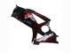 2007-2008 Suzuki GSXR 1000 Motorcycle Fairings - Black Red Flame Canada Suppliers