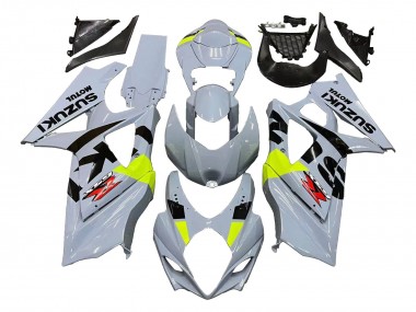2007-2008 Suzuki GSXR 1000 Motorcycle Fairings - Light Grey Green Black Canada Suppliers