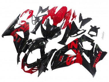 2009-2016 Suzuki GSXR 1000 Motorcycle Fairing Kits - Glossy Black Red Canada Suppliers