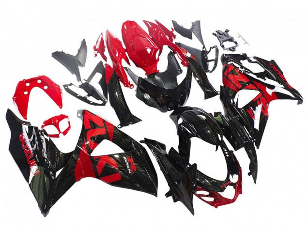 2009-2016 Suzuki GSXR 1000 Motorcycle Fairing Kits - Glossy Black Red Canada Suppliers