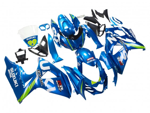 2009-2016 Suzuki GSXR 1000 Motorcycle Fairings - Light Blue Green Motul 29 Ecstar Canada Suppliers