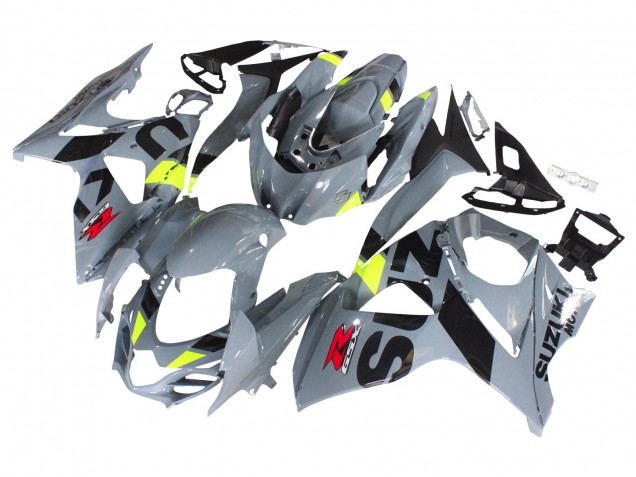 2009-2016 Suzuki GSXR 1000 Motorcycle Fairings - Grey Neon Yellow Black Motul Canada Suppliers