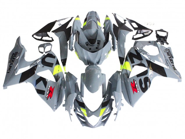 2009-2016 Suzuki GSXR 1000 Motorcycle Fairings - Grey Neon Yellow Black Motul Canada Suppliers