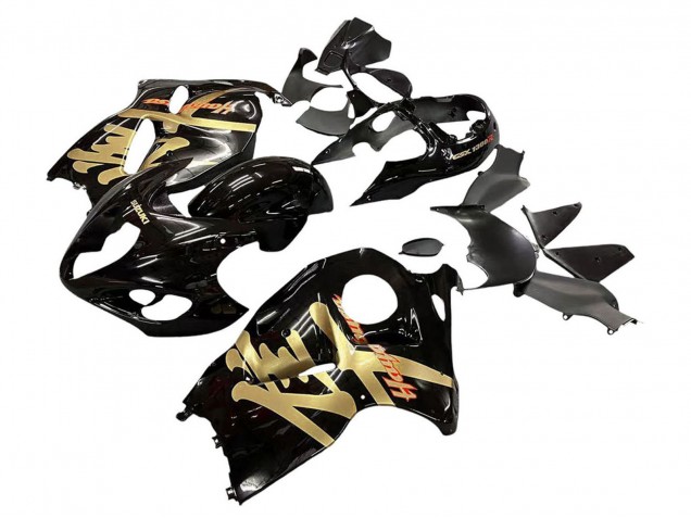 1996-2007 Suzuki GSXR 1300 Hayabusa Motorcycle Fairings - Glossy Black Gold Hayabusa Canada Suppliers