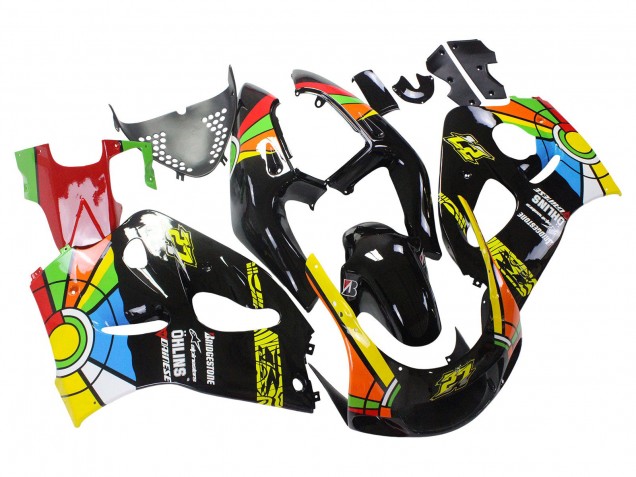 1996-2000 Suzuki GSXR 600 / GSXR 750 Motorcycle Fairings - Black Multicolor 27 Canada Suppliers