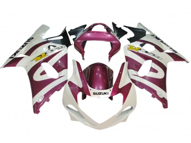 2001-2003 Suzuki GSXR 600 / GSXR 750 Motorcycle Fairings - White Pink Yellow Canada Suppliers