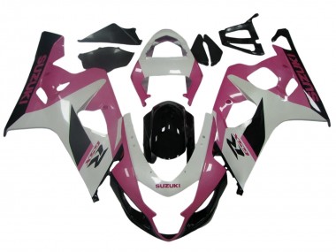 2004-2005 Suzuki GSXR 600 / GSXR 750 Motorcycle Fairings - White Pink Black Canada Suppliers