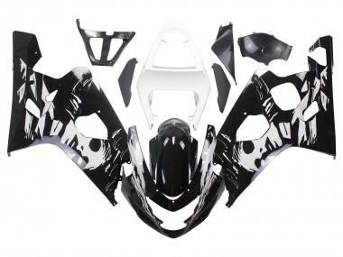 2004-2005 Suzuki GSXR 600 / GSXR 750 Motorcycle Fairing - White Black Canada Suppliers