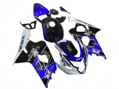 2004-2005 Suzuki GSXR 600 / GSXR 750 Motorcycle Fairing - White Blue Black Corona Motul Canada Suppliers