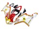 2004-2005 Suzuki GSXR 600 / GSXR 750 Motorcycle Fairings - White Red Yellow Michelin Texaon Heron 7 Canada Suppliers