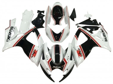 2006-2007 Suzuki GSXR 600 / GSXR 750 Motorcycle Fairing - White Black Red Canada Suppliers