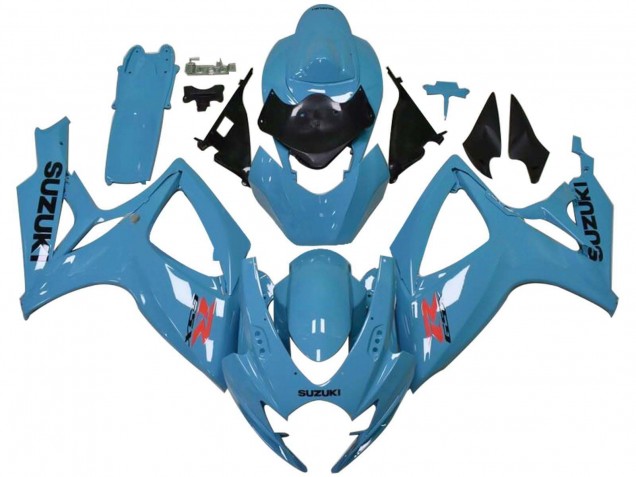 2006-2007 Suzuki GSXR 600 / GSXR 750 Motorcycle Fairings - Light Blue Black Red Canada Suppliers