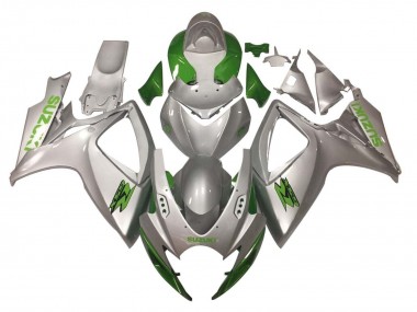 2006-2007 Suzuki GSXR 600 / GSXR 750 Motorcycle Fairings - Silver Green Canada Suppliers