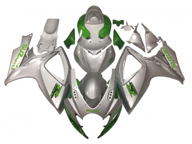 2006-2007 Suzuki GSXR 600 / GSXR 750 Motorcycle Fairings - Silver Green Canada Suppliers