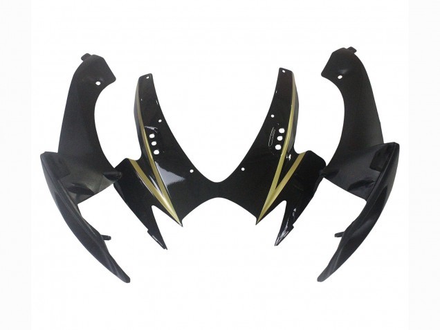 2006-2007 Suzuki GSXR 600 / GSXR 750 Motorcycle Fairings - Glossy Black Gold Stripe Canada Suppliers