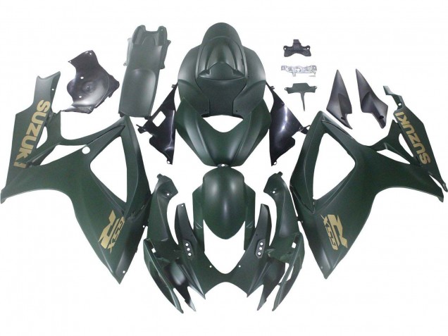 2006-2007 Suzuki GSXR 600 / GSXR 750 Motorcycle Fairings - Matte Army Green Canada Suppliers