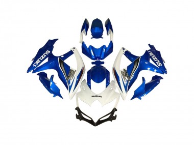 2006-2007 Suzuki GSXR 600 / GSXR 750 Motorcycle Fairings - White Blue Canada Suppliers