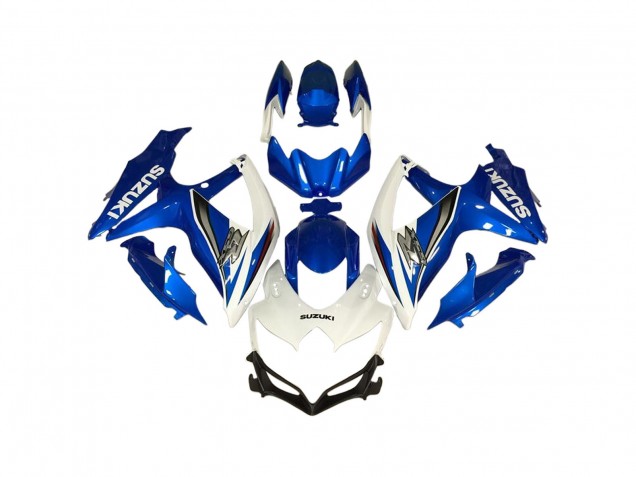 2006-2007 Suzuki GSXR 600 / GSXR 750 Motorcycle Fairings - White Blue Canada Suppliers