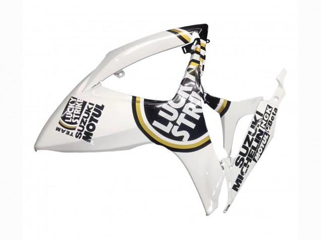 2006-2007 Suzuki GSXR 600 / GSXR 750 Motorcycle Fairings - White Black Lucky Strike Motul Canada Suppliers