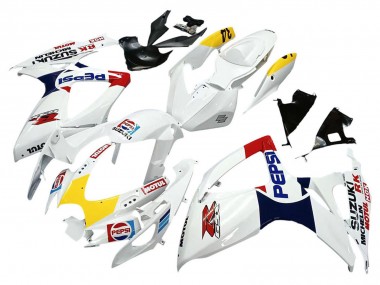 2006-2007 Suzuki GSXR 600 / GSXR 750 Motorcycle Fairings - White Red Yellow Motul Canada Suppliers