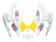 2006-2007 Suzuki GSXR 600 / GSXR 750 Motorcycle Fairings - White Red Yellow Motul Canada Suppliers