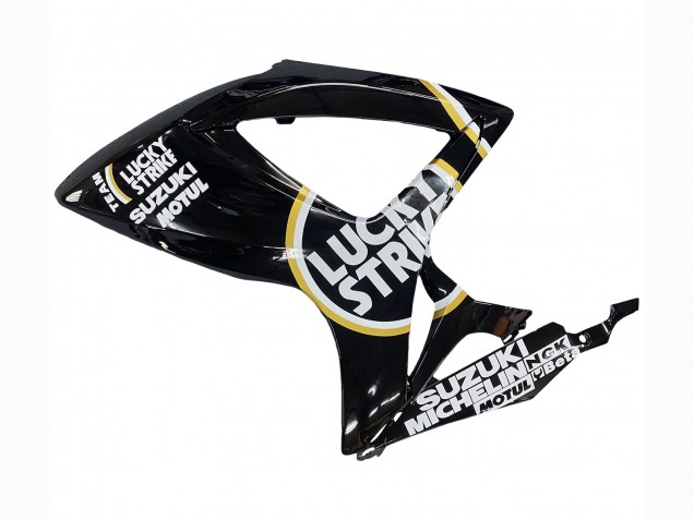 2006-2007 Suzuki GSXR 600 / GSXR 750 Motorcycle Fairings - Glossy Black White Motul Lucky Strike Canada Suppliers