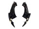 2006-2007 Suzuki GSXR 600 / GSXR 750 Motorcycle Fairings - Glossy Black White Motul Lucky Strike Canada Suppliers