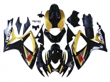 2006-2007 Suzuki GSXR 600 / GSXR 750 Motorcycle Fairings - Gold Glossy Black Red Canada Suppliers