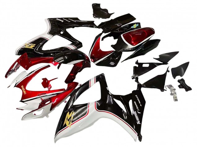 2006-2007 Suzuki GSXR 600 / GSXR 750 Motorcycle Fairings - Red White Black Yellow Canada Suppliers