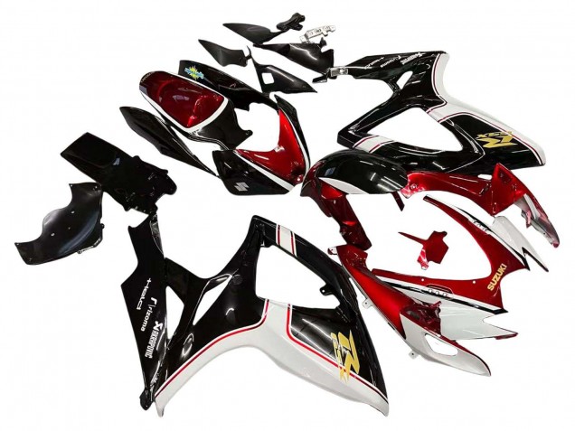 2006-2007 Suzuki GSXR 600 / GSXR 750 Motorcycle Fairings - Red White Black Yellow Canada Suppliers
