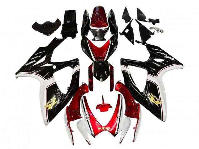 2006-2007 Suzuki GSXR 600 / GSXR 750 Motorcycle Fairings - Red White Black Yellow Canada Suppliers
