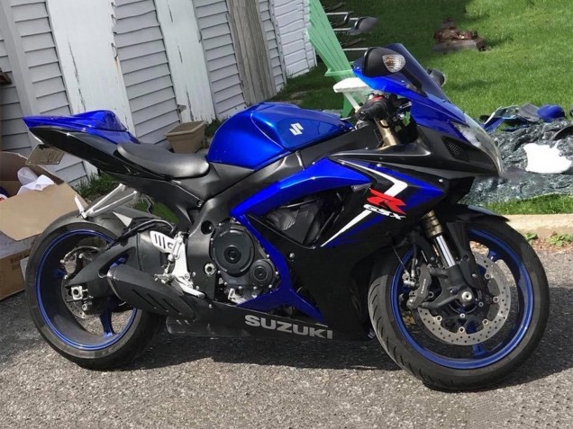 2006-2007 Suzuki GSXR 600 / GSXR 750 Motorcycle Fairings - Blue Black Red Canada Suppliers