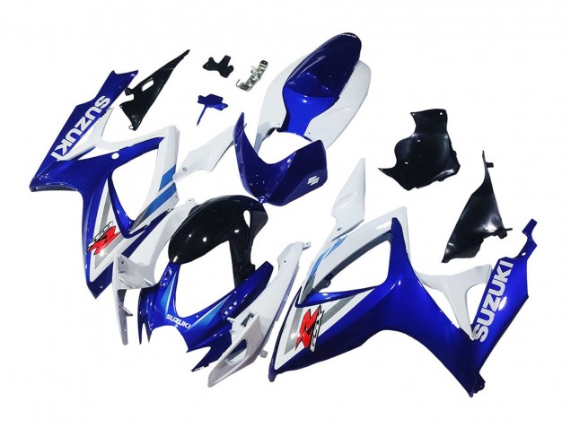 2006-2007 Suzuki GSXR 600 / GSXR 750 Motorcycle Fairings - White Blue Glossy Black Red Canada Suppliers