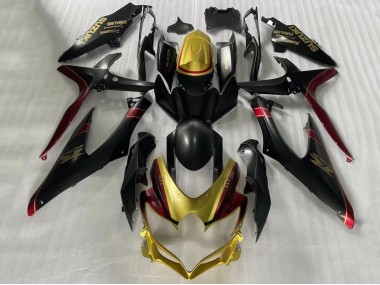 2006-2007 Suzuki GSXR 600 / GSXR 750 Motorcycle Fairings - Gold Matte Black Red Canada Suppliers