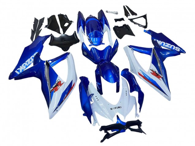 2008-2010 Suzuki GSXR 600 / GSXR 750 Motorcycle Fairing Kits - Blue White Red Canada Suppliers