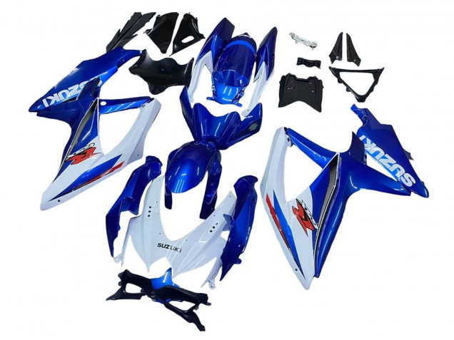 2008-2010 Suzuki GSXR 600 / GSXR 750 Motorcycle Fairing Kits - Blue White Red Canada Suppliers