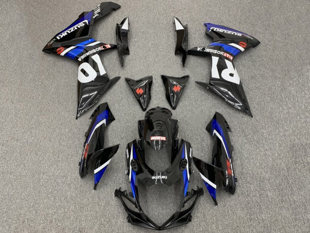 2008-2010 Suzuki GSXR 600 / GSXR 750 Motorcycle Fairings - Glossy Black White Blue Red Canada Suppliers
