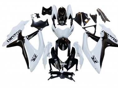 2008-2010 Suzuki GSXR 600 / GSXR 750 Motorcycle Fairing - White Black Canada Suppliers