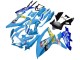 2008-2010 Suzuki GSXR 600 / GSXR 750 Motorcycle Fairings - Blue Yellow Rizla Canada Suppliers