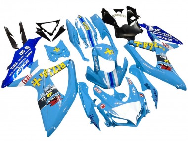 2008-2010 Suzuki GSXR 600 / GSXR 750 Motorcycle Fairings - Blue Yellow Rizla Canada Suppliers