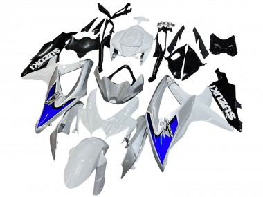 2008-2010 Suzuki GSXR 600 / GSXR 750 Motorcycle Fairings - White Silver Blue Black Canada Suppliers