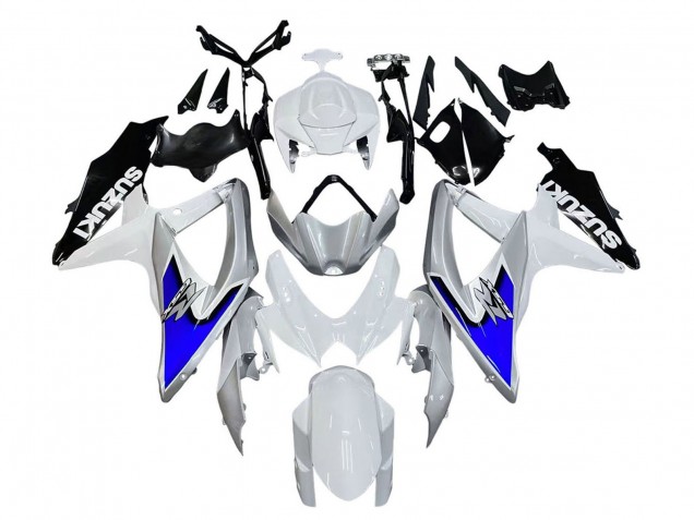 2008-2010 Suzuki GSXR 600 / GSXR 750 Motorcycle Fairings - White Silver Blue Black Canada Suppliers