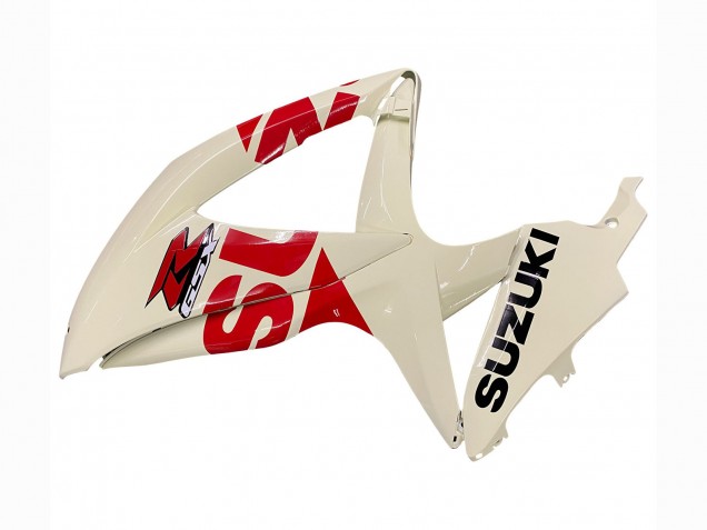 2008-2010 Suzuki GSXR 600 / GSXR 750 Motorcycle Fairings - Cream White Red Black Canada Suppliers