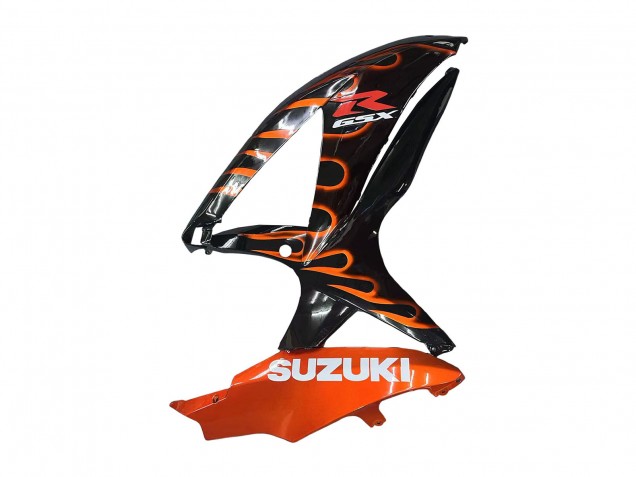 2008-2010 Suzuki GSXR 600 / GSXR 750 Motorcycle Fairings - Glossy Black Orange Flame Canada Suppliers