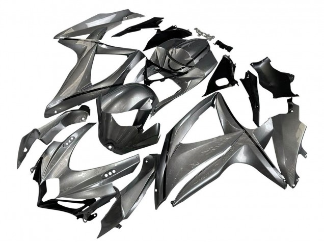 2008-2010 Suzuki GSXR 600 / GSXR 750 Motorcycle Fairings - Matte Grey Black Canada Suppliers