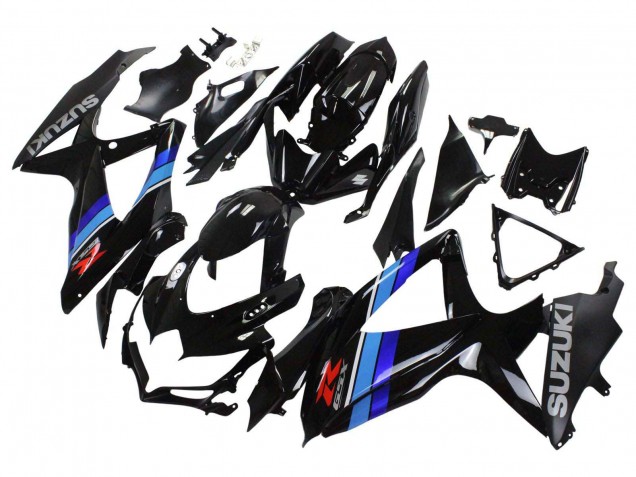 2008-2010 Suzuki GSXR 600 / GSXR 750 Motorcycle Fairings - Glossy Black Blue Canada Suppliers