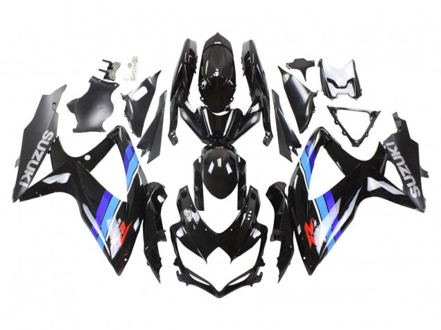 2008-2010 Suzuki GSXR 600 / GSXR 750 Motorcycle Fairings - Glossy Black Blue Canada Suppliers