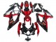 2008-2010 Suzuki GSXR 600 / GSXR 750 Motorcycle Fairings - Red Glossy Black Canada Suppliers