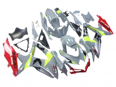 2008-2010 Suzuki GSXR 600 / GSXR 750 Motorcycle Fairings - Grey Yellow Red Canada Suppliers