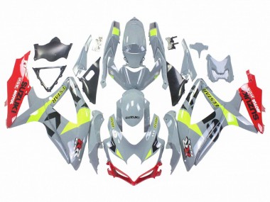 2008-2010 Suzuki GSXR 600 / GSXR 750 Motorcycle Fairings - Grey Yellow Red Canada Suppliers